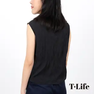 T.Life 法式氣質綁帶無袖造型上衣(3色)