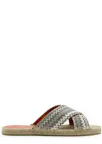 Missoni Harlow Zigzag Espadrille Sliders - Green - 39 (IT39 / UK6) 39 (IT39 / UK6)