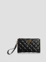 GUESS Black Giully Double Zip Wallet