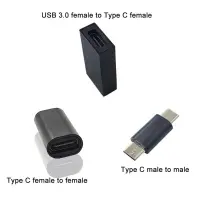 在飛比找蝦皮購物優惠-C型母轉母USBç公對公USB 3.0 C型轉換適配器