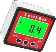 Veemoon Battery Operated Inclinometer Digital Level Angle Measurement Small Angle Precision Protractor