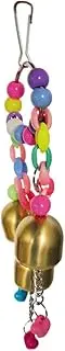 CIYODO Safe Material Bird Toy Chewing Rack Bell Beads for Pet Birds' Play Exercise