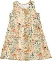 [Caihoyu] Girls' Sleeveless Dress Toddlers Swing Casual Sundresses Play Dresses, Multicolor03, 3 Years