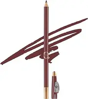 Colors Queen Eye Liner & Lip Liner Pencil Enriched with Vitamin A & E | Bold & Matte Lip Liner Pencil | Highly Pigmented Lip Liner Pencil with Sharpener (07 - Walnut Brown)