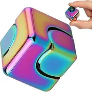 Bubble Buddy Fidget Cube Spinner Toys 4 in 1 Fidget Toys | Anti-Anxiety Toys, ADHD Toys, Autism Sensory Toys, Stress Relief Toys for Kids & Adults | Hand Spinner, Desk Toy, Pocket-Sized Fidget Gift