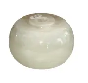 NEW OLD STOCK 3-1/4" dia Marble ROUND Lamp Spacer Break lamp part-LIGHT GREEN