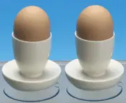 Set of 2 Suction Egg Cups Mobility Aid Ideal For One Handed Dining kitchen Pair