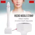Adjustable 0-3MM 140 Pins Micro Needle Derma Roller Stamp, Skin Care Anti-aging