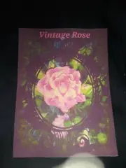 5 vintage rose Ephemera tags Junk Journal Scrapbooking Crafting HC Heavy...