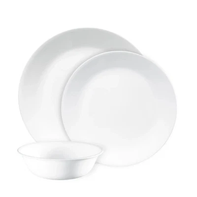 Corelle 12 Piece Dinner Set, Dinnerware Classic Lightweight Microwave Fridge Saf