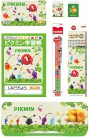 Mitsubishi Pencil Pikmin Stationery Set New Japan Kids Gift Free Shipping