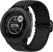 Abanen 22mm Stretchy Solo Loop Watch Bands for Garmin Instinct 2 Solar, Soft Elastic Adjustable Braided Wristband Strap with Adjustable Buckle for Instinct Crossover Solar, Instinct Tactical/Esports