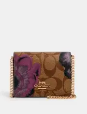Coach 6265 Mini Wallet In Signature Canvas With Kaffe Fassett Print