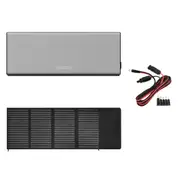 VoltX 2000W Portable Solar Generator + 100W Mono Solar Panel & MC4 Cable