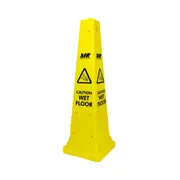 SYR Tall Safety Wet Floor Cleaners/Janitors Cone/Sign 36in/91.4cm Yellow