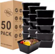 Meal Prep Containers, [34Oz 50Pack] Food Prep Containers with Lids, Disposable t