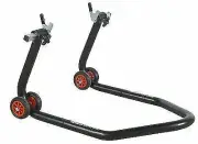 R&G HEAVY DUTY REAR WORKSHOP PADDOCK STAND MOTORCYCLE MOTORBIKE PADD-REAR-BK