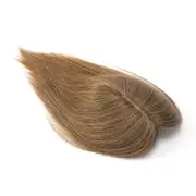 Sego Human Hair Toppers Straight Hair Clip In Topper light brown 8inch