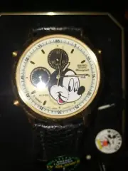 Seiko Mickey Mouse Watch. Rare Vintage. Quartz Analogue 7T32, 7T42 Sports Alarm