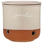 Ladelle 10cm Eco Terracotta Taupe Garlic Vault Kitchen Food Storage/Organisation