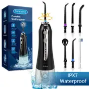 Cordless Water Flosser Portable for Teeth Dental Oral Irrigator 6 Jet Tips