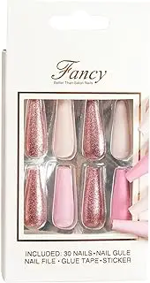 French Press Nails Long,Ballet Coffin Full Cover Fake Nails | Reusable Artificial Acrylic Nails Glue Nails For Wedding