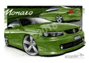 Monaro V2 MONARO V2 II HOTHOUSE GREEN A1 STRETCHED CANVAS (HC80)