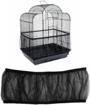 Skirt Mesh Cover Pet Bird Cage Guard Nylon Net Seed Catcher