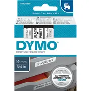 Dymo 45803 D1 Labelling Tape 19mmx7m Black On White
