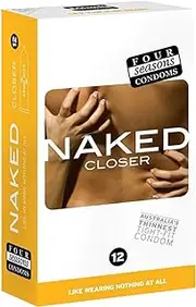 Four Seasons Naked Closer Condoms, 12 count, Pack of 12