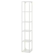 ENHET high fr w shelves, white, 30x30x180 cm