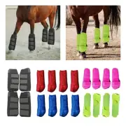4 Pieces Horse Boots Leg Guard Protection Durable Equestrian