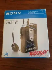 Ultra Rare 1979 Sony Walkman Wm-11d Stero Cassette Player New In Box