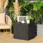 Costway118L Deck Box for Patio Tools-Black
