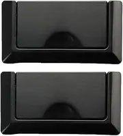 Gold Knobs for Dresser 2 Pack Drawer Shoe Cabinet Hidden Flat Handle Wardrobe Cabinet Brass Handle-Black