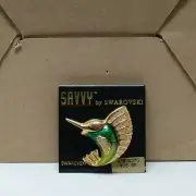 Vintage Signed Savvy by Swarovski Marlin Pin (New)