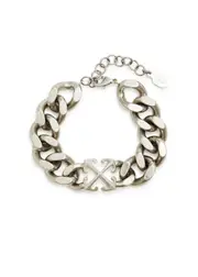 Off-white Arrow Chain Bracelet - Silver ONE SIZE