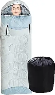 Tuxxjzm Sleeping Bags for Adults, Sleeping Bag for Camping, Stuff Sack Sleeping Bag for Backpacking, Lightweight, Waterproof, Compact Sleeping Bag for Cold Weather