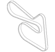 Genuine Volkswagen Serpentine Belt 03C-260-849-A