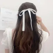 Bow Hair Tie White - One Size