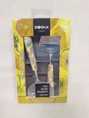 BOSKA - Mini Cheese Slicer & Grater Set - Van Gogh's Sunflowers - New in Box