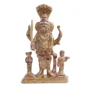 Antique Finish Brass Lord Vishnu Avatar With Sheshnag Figurine Statue