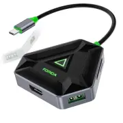 USB C Hub, USB C Docking Station with 3 USB A 3.0, 4K HDMI, SD/TF Card Reader...
