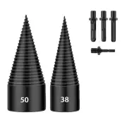 6 PCS Firewood Log Splitter, 38mm+50mm Log Splitter Drill Bits, Wood Log9846