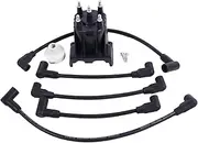 JZGRDN Spark Plug Wires & Distributor Cap Kit 84-816761Q14 3854261 Compatible with MerCruiser 3.0L / LX Volvo Penta 3.0 GL, GS with delco EST Ignition