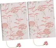 DIYEAH 2Pcs Decorative Book Sleeve Cloth Book Covers for Hardcover Protection Stylish Pattern Design for Public Reading and Personal Use