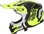 Acerbis Profile 5, motocross helmet , color: Matt Black/Neon-Yellow/Light Grey , size: XXL