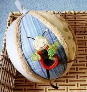 Baby Kids Soft Plush Embroidery Stuffed Ball Rattle Toys Shower Gift for baby