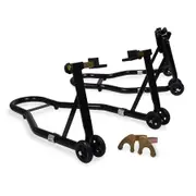 Motorcycle Stand FRONT & REAR Motorbike Lift Paddock Carrier Stands Fork Bike