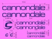 Custom Cannondale Bike Frame Decal Set. Pick Your Color. CAAD Classic Vintage